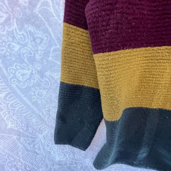 💗👚BEAUTIFUL DESIGNER TOP SHIRT BLOUSE👚💗M FOREVER 21 MAROON YELLOW GREEN 490 - Picture 7 of 11